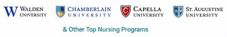 Walden, Chamberlain, Capella, and St. Augustine University logos